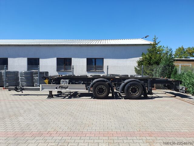 напівпричіп зі змінним шасі Fliegl Tandem Wechselanhänger TWP 180 Mega-EL