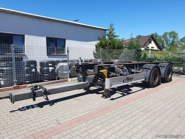 напівпричіп зі змінним шасі Fliegl Tandem Wechselanhänger TWP 180 Mega-EL