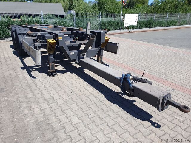 напівпричіп зі змінним шасі Fliegl Tandem Wechselanhänger TWP 180 Mega-EL