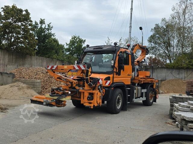 Speciale doeleinden vrachtwagen UNIMOG U427L mit Mulag MFK500 & MHU+Aebis Schmidt Strat