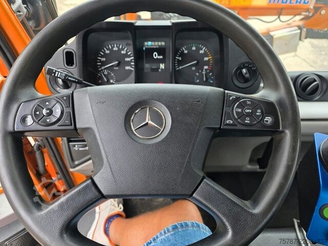 Speciale doeleinden vrachtwagen UNIMOG U427L mit Mulag MFK500 & MHU+Aebis Schmidt Strat