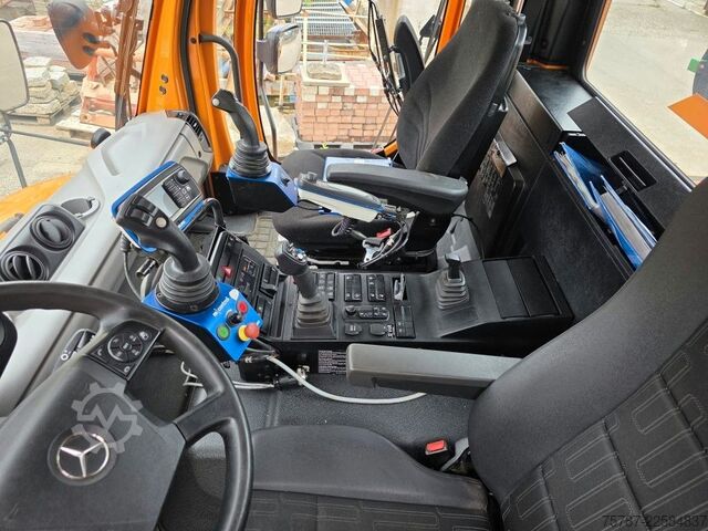 Speciale doeleinden vrachtwagen UNIMOG U427L mit Mulag MFK500 & MHU+Aebis Schmidt Strat