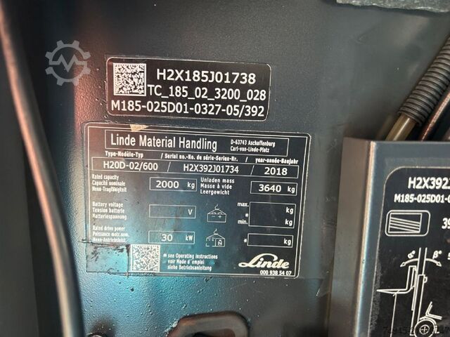 디젤 지게차 Linde H20D-02/600 EVO