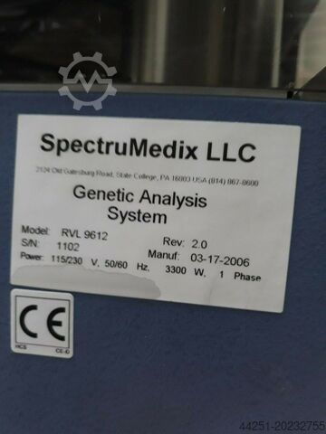 Système d'analyse génétique de l'ADN SpectruMedix LLC RVL 9612