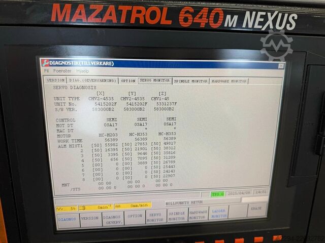 2005 Mazak VCN 510C Mazak VCN 510C