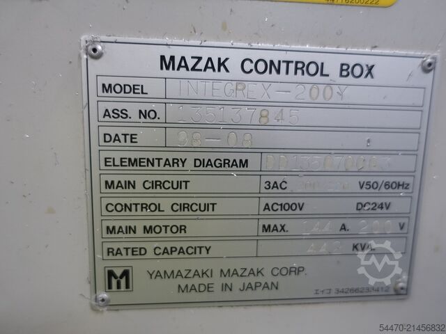 5-axligt multifunktions svarv- och fräscenter MAZAK INTEGREX 200Y