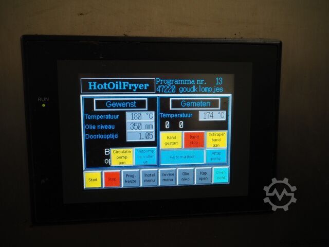 Bratstrasse, model HotOilFryer TST braadlijn model HotOilFryer