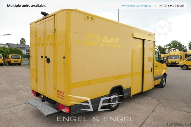 Laatikkoauto mercedes-benz SPRINTER 310 CDI MAXI EURO-5 KOFFER REGALE KAMERA DURCHGANG