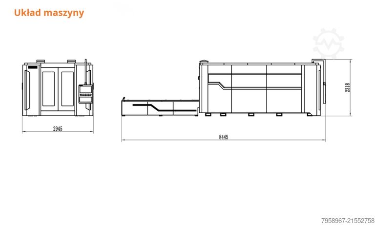 STROJ ZA REZANJE VLAKNASTIM LASEROM MTP F-6000 Metal Technics Polska MTP F-6000