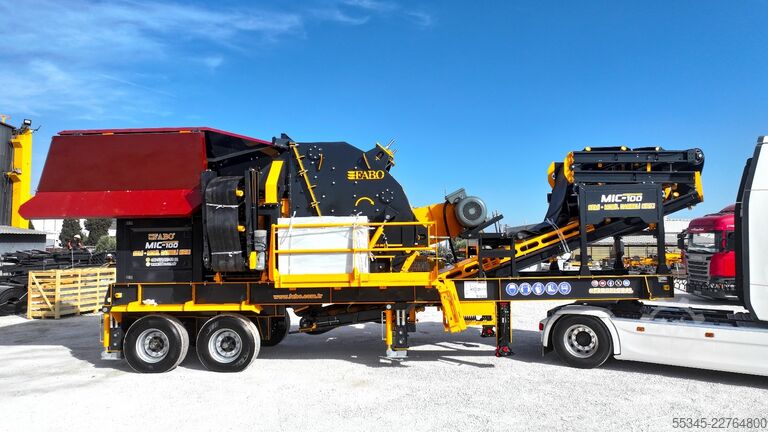 Jedinica za razbijanje FABO Mobile Impact Crusher Mobile Impact Crusher MIC-100