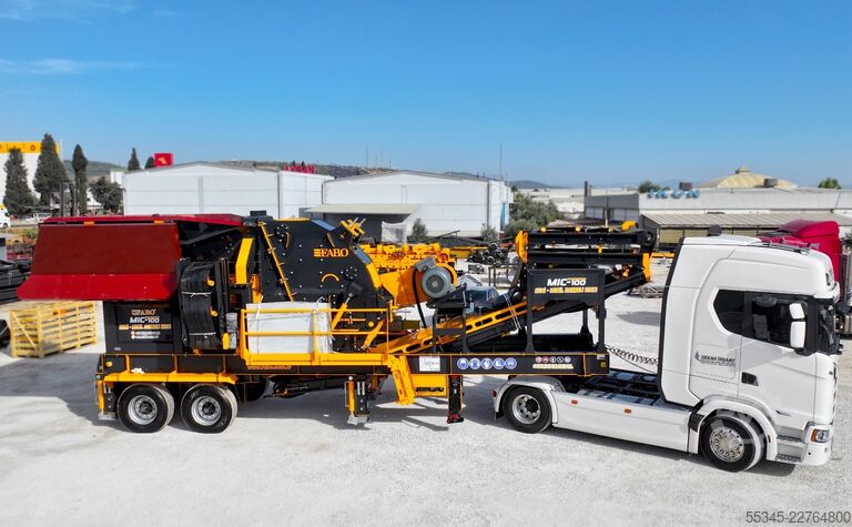 Jedinica za razbijanje FABO Mobile Impact Crusher Mobile Impact Crusher MIC-100