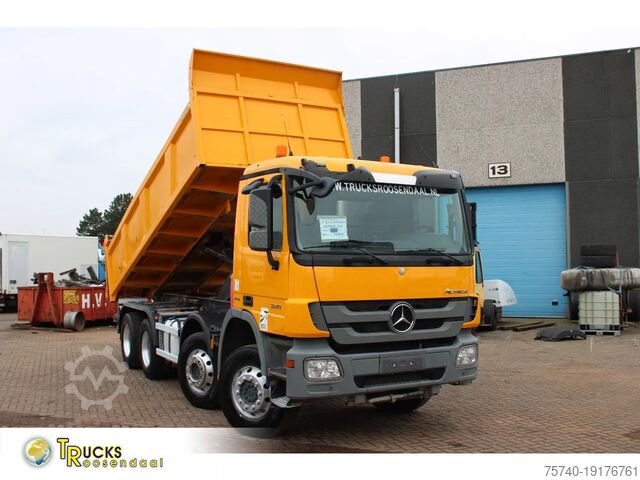डंप ट्रक Mercedes-Benz Actros 3241 8x4 + SPRING SPRING BLATT + EURO 5