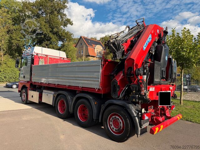 Autocarro ribaltabile MAN TGS 35.480 8x4 KRAN+JIB 32m Kipper 5/6 Steuerkre