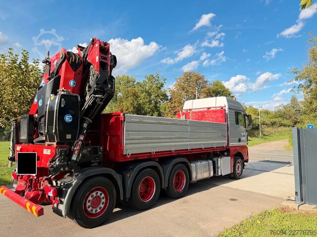 Autocarro ribaltabile MAN TGS 35.480 8x4 KRAN+JIB 32m Kipper 5/6 Steuerkre