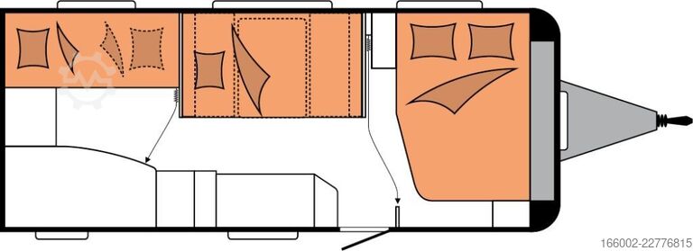 Asuntovaunu HOBBY De Luxe 545 KMF Modell 2027 Garage ausgestellt