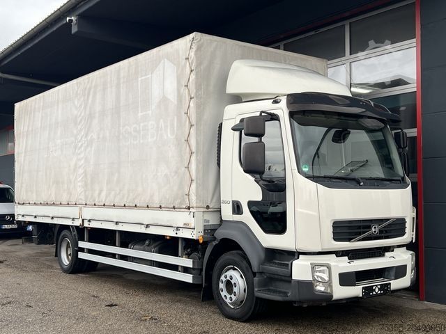 Φορτηγό πλατφόρμα με μουσαμά VOLVO FL 260 7,2m LBW Klima Tempomat AHK Orig. 125'km