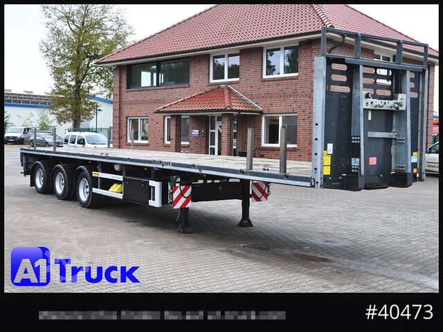 平板半挂车 FAYMONVILLE Telemax, 8m Ausschub, Lenkachse,