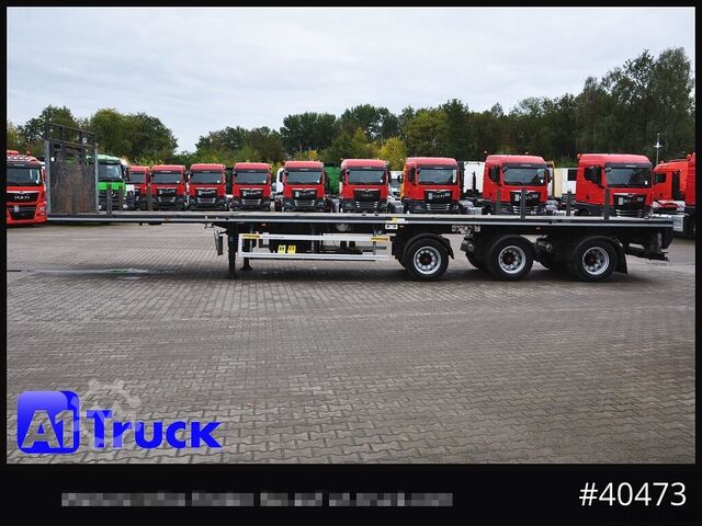 Platforminė puspriekabė FAYMONVILLE Telemax, 8m Ausschub, Lenkachse,