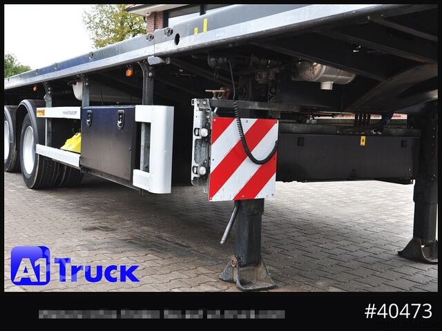 Semirremolque de plataforma FAYMONVILLE Telemax, 8m Ausschub, Lenkachse,