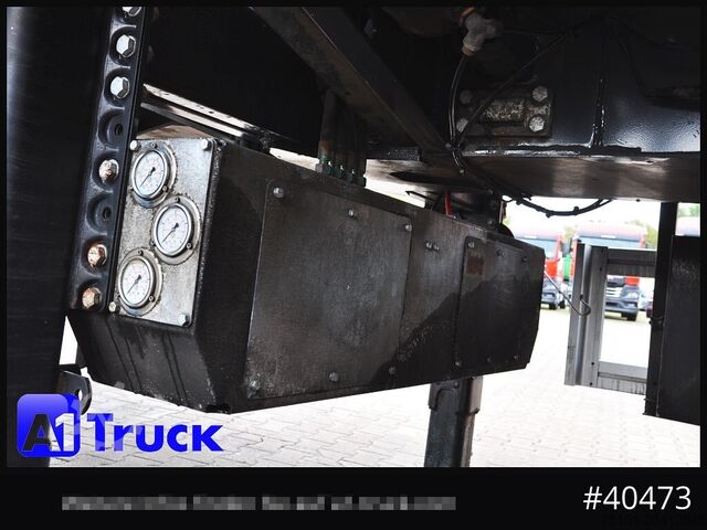 Semirremolque de plataforma FAYMONVILLE Telemax, 8m Ausschub, Lenkachse,