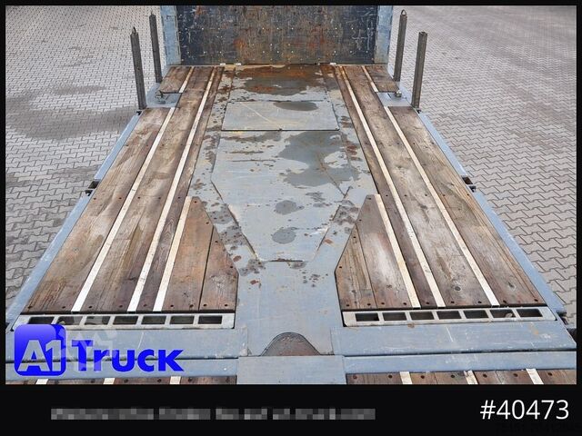 Semirremolque de plataforma FAYMONVILLE Telemax, 8m Ausschub, Lenkachse,