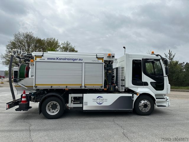Autocisterna a vuoto VOLVO FL Electric mit BUCHER CityFlex C40e Kombination