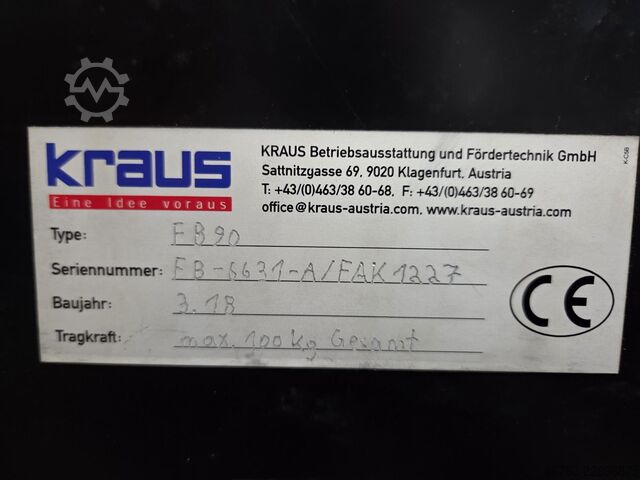 Modulgurt, Bandlänge 2.450mm Kraus Betriebsausstattung und Fördertech FB 90 MODUL
