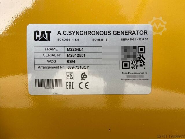 Generator set Caterpillar DE150E0 - 150 kVA Generator - DPX-18016.1