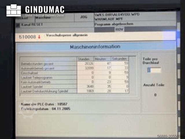 Horizontal Machining Centre Starrag Heckert Dynamic CWK 400D