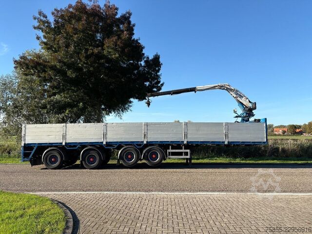Plateforme de chargement ouverte Pacton TTD 454  Stenen-Steen / Kennis 14.000 Crane / 2...