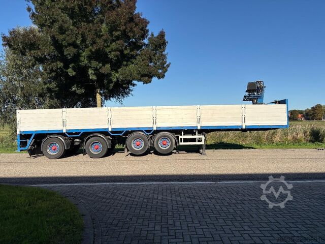 Plateforme de chargement ouverte Pacton TTD 454  Stenen-Steen / Kennis 14.000 Crane / 2...