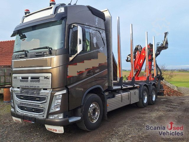 Viðarnáflutningabíll Volvo FH 500 6X4 Holztransport