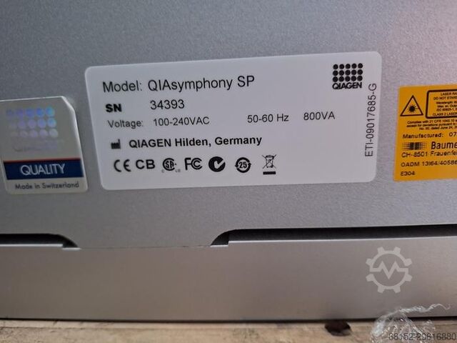 Qiagen QIAsymphony SP 全自動DNA・RNA精製装置 Qiagen QIAsymphony SP