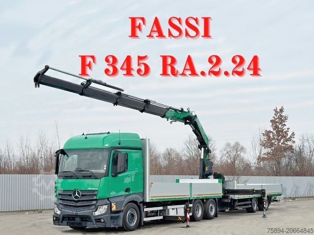 ट्रक-माउंटेड क्रेन MERCEDES-BENZ ACTROS 2645 * FASSI F345.24 + FUNK + Anhänger