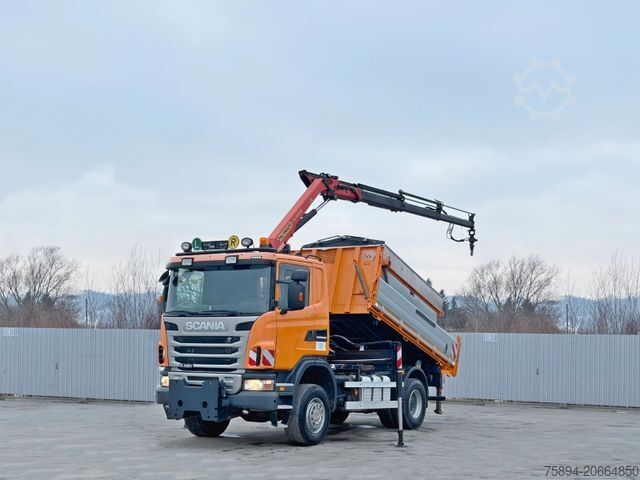 डंपर ट्रक SCANIA R 420 * PK 11002/FUNK * sandblaste