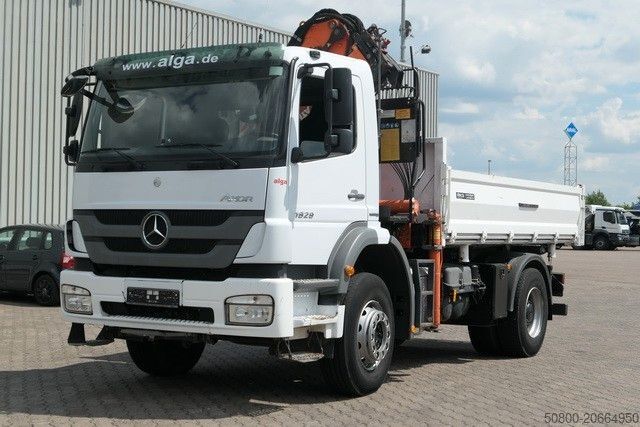 Трехсторонний самосвал MERCEDES-BENZ 1829 K Axor, Atlas 116.3-A2L, AHK, Greifer,Klima