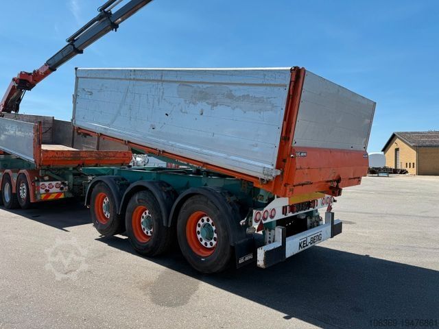 Trailer dump tiga arah KEL-BERG 24 t. 3 axle T490K Tipper / Kipper