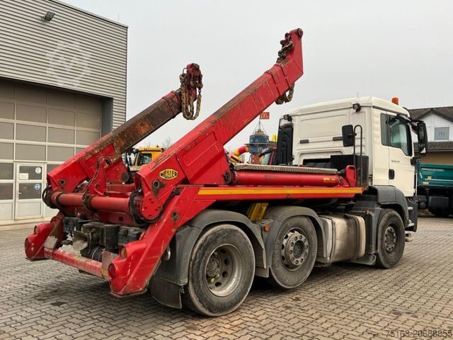 Skip truck MAN TG-S 26.440 BL 6x2 Absetzkipper Meiller Funk
