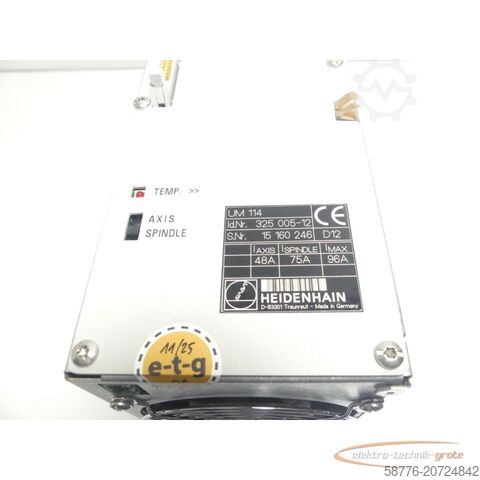 Componente Heidenhain Heidenhain UM 114 ID 325 005-12 SN15160246 im Austausch (Exchange)