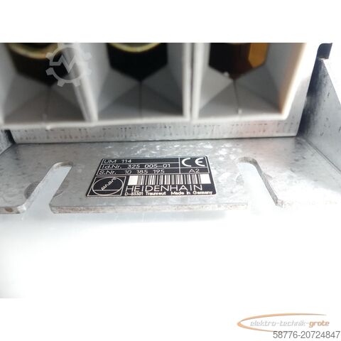 하이덴하인 성분 Heidenhain UM 114 325 005-01 SN: 10185195 generalüberholt mit 3 Mon. Gwl.