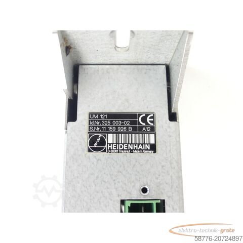 Heidenhain component Heidenhain UM 121 . 325 003-02 generalüberholt mit 3 Monaten Gewährleistung SN:11159926B im Austausch (Exchange)