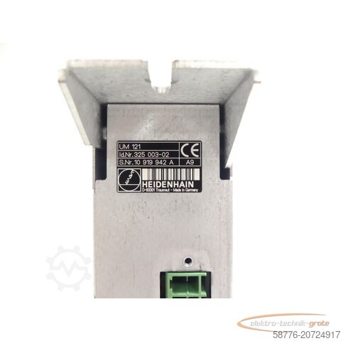 Heidenhainova komponenta Heidenhain UM 121 . 325 003-02 SN:10919942A - generalüberholt mit 3 Monaten Gewährleistung-