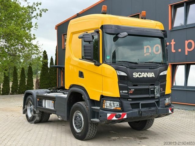 واحد کشنده استاندارد SCANIA 450 XT 4x4 Euro 6 SZM Kipphydraulik Blatt / Luft