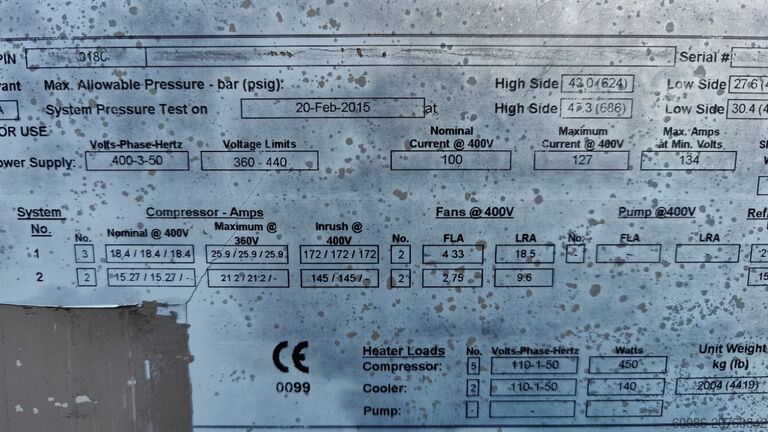 Chiller / Refrigeration Unit / Cold Water Generator York YLAA