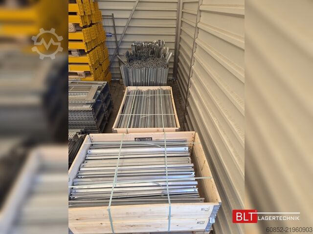 Ağır hizmet tipi raf palet rafları 14 lfm STOW Palettenregale, H: 1050cm Fachlast: 2250 kg, PNB0472, Regale