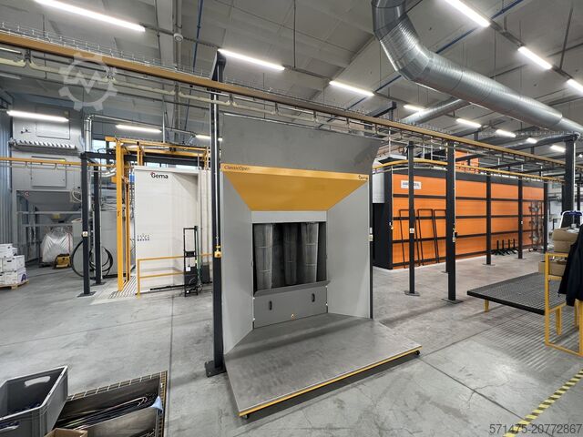 Linha automática de pintura a pó AABO-IDEAL + GEMA 
