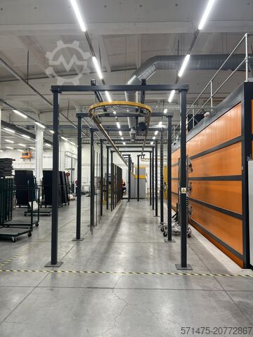 Linha automática de pintura a pó AABO-IDEAL + GEMA