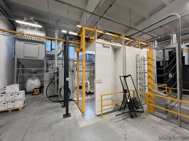 Linha automática de pintura a pó AABO-IDEAL + GEMA