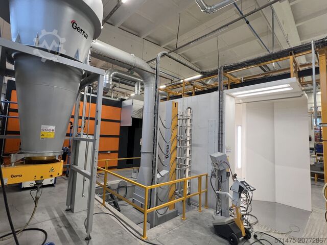 Linha automática de pintura a pó AABO-IDEAL + GEMA
