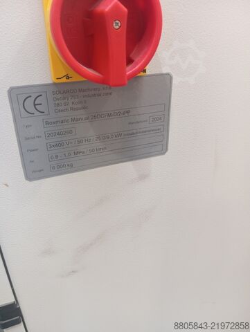 Kartoninių dėžių gamybos mašina Solarco BOXMATIC Manual 25 DCFM-D